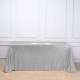 thumbnail image 2 of Efavormart 90x156" Wholesale Rectangle Table Cover Premium Sparkly SEQUIN Tablecloth For Banquet Wedding Party - Silver, 2 of 5