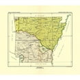 thumbnail image 3 of Hoen 22x20 Black Modern Framed Museum Art Print Titled - Arkansas Indian Land Cession - Hoen 1896, 3 of 5