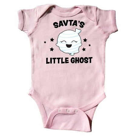

Inktastic Cute Savta s Little Ghost with Stars Gift Baby Girl Bodysuit