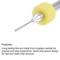 thumbnail image 3 of Uxcell Tungsten Carbide CNC Engraving Micro PCB Drill Bits Set 0.7mm, 3 of 5