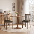 thumbnail image 2 of EOP Upholstered Dining Chair Set of 2, Farmhouse Kitchen Wood Chairs with Backrest, Modern Fabric Padded Dining Chairs for Kitchen, Living Room, Coffee Pad, 2 of 11