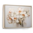 thumbnail image 2 of Designart "Tranquil Beige Orchids II" Orchids Floater Framed Canvas Wall Art, 2 of 5