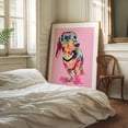 thumbnail image 3 of Rainbow Pup - India Illustration Pop Art Dog Modern Art Whimsical Animal Abstract Unframed Wall Art Print 24 x 32 inches, 3 of 13