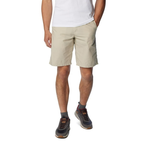 Pantalón corto de senderismo Columbia Washed Out para hombre Fossil, talla 32