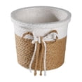 thumbnail image 1 of Cesta de flores tejida, cesta para maceta, cesta de papel, contenedor rústico para plantas para porche 105 x 9 cm, 1 of 8