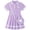 Purple, variant on Lanbubble Toddler Girls Sporty Tennis Dress With Bag Short Sleeve Casual Polo Dress Purple Dress For Girls 3-7 Years