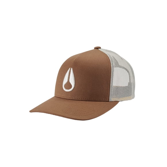 Gorra de camionero NIXON Iconed marrón/blanquecino para unisex