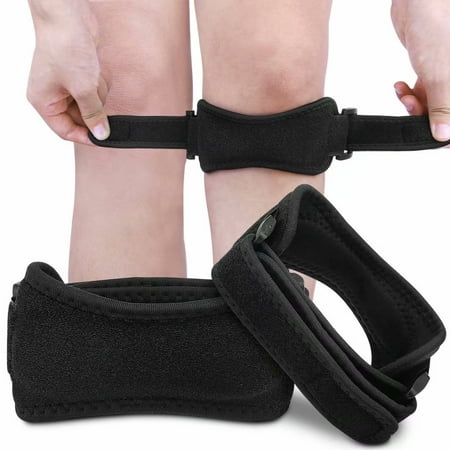 AVIDDA Patella Knee Strap 2 Pack, Patella Stabilizing Knee Brace Support Pain Relief Adjustable Brace Band for Tendonitis, Arthritis, Running, Hiking, Soccer, Squats, Basketball, (Best Patella Stabilizing Brace)