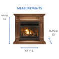thumbnail image 6 of Duluth Forge Dual Fuel Ventless Gas Fireplace With Mantel - 32,000 BTU, T-Stat Control, Toasted Almond Finish - Model# DFS-400T-2TA, 6 of 7