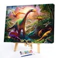 thumbnail image 2 of 50x40cm colorido DIY pintura por números Kit dinosaurio Animal para decoración regalo arte FLhrweasw Nuevo, 2 of 9