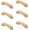 64mm, variant on Gamvdout Wooden Handles for Cupboards 6Pcs Beech Bridge Cabinet Door Handles Cabinet Wardrobe Door Drawer Original Wood Color Solid Wood Handles 96Mm