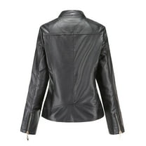 Durtebeua Motorcycle Oversized Moto Biker Coat Fashion Women's Fashion Leather Jackets