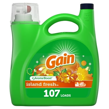 Gain Island Fresh He, 107 Loads Liquid Laundry Detergent, 165 Fl Oz