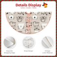 thumbnail image 4 of Daiia Puppy Drawing Merry Christmas Tree Skirt , Xmas Large Lace-up Tree Skirt, Santa Snowflakes Rustic Home Decorations New Year Party Farmhouse Decor-36", 4 of 7