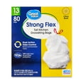 thumbnail image 3 of Great Value Strong Flex 13-Gallon Drawstring Tall Kitchen Trash Bags, Citrus Burst, 80 Count, 3 of 11