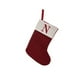 thumbnail image 2 of Calcetín navideño de punto | Medias navideñas con letras bordadas | Decoración para la repisa de la chimenea | Bolsa de regalo para dulces infantiles | Adorno navideño para el árbol, 2 of 3