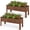 Dark Brown, variant on Costway Raised Garden Bed Elevated Planter Box Wood for Vegetable Flower Herb