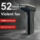 thumbnail image 4 of Ventilador 130,000RPM Mini Fan 3 Velocidades Velocidad de Viento Ajustable Motor Sin Escobillas Ventilador de Conducto de Mano Gris, 4 of 8