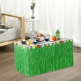 thumbnail image 6 of Grass Table Skirt Farm Portable Stylish for Celebration Theme Party Backyard Green S, 6 of 9