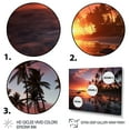 thumbnail image 3 of Designart "The Hawaiian Sunrise" Nautical & Beach Metal Art Print Set, 3 of 5