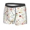 thumbnail image 5 of Goofa Wildflower Watercolor Printed Men's Boxer Briefs Underwear, Moisture-Wicking Underwear, Trunk,Soft and Breathable Cotton Underwear-, 5 of 9