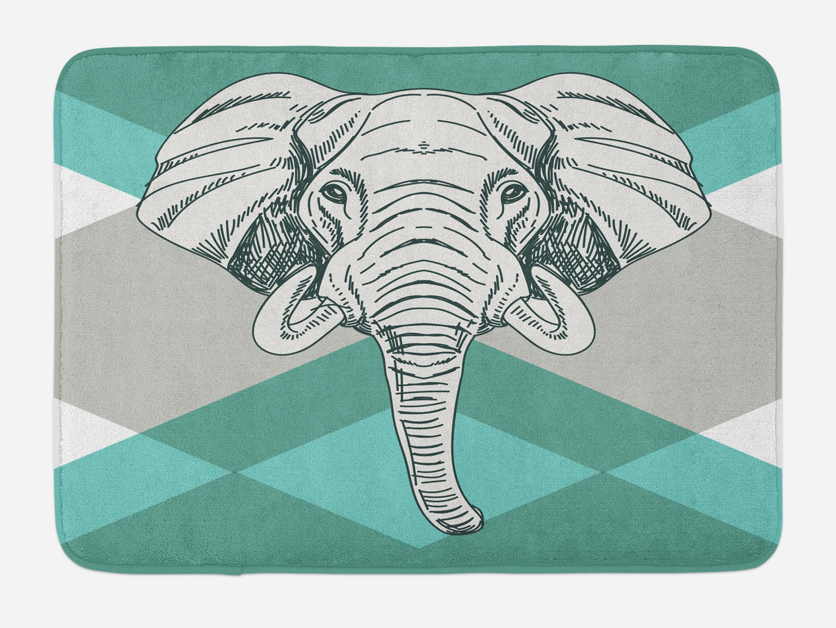 Africa Wild Elephant Mum Child Bath Rug Non-slip Bathroom Carpet Shower Mat