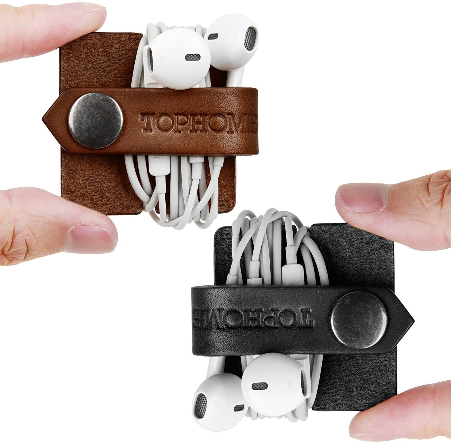 TOPHOME Cord Organizer Earbud Holders Earphone Wrap Earphones Organizer