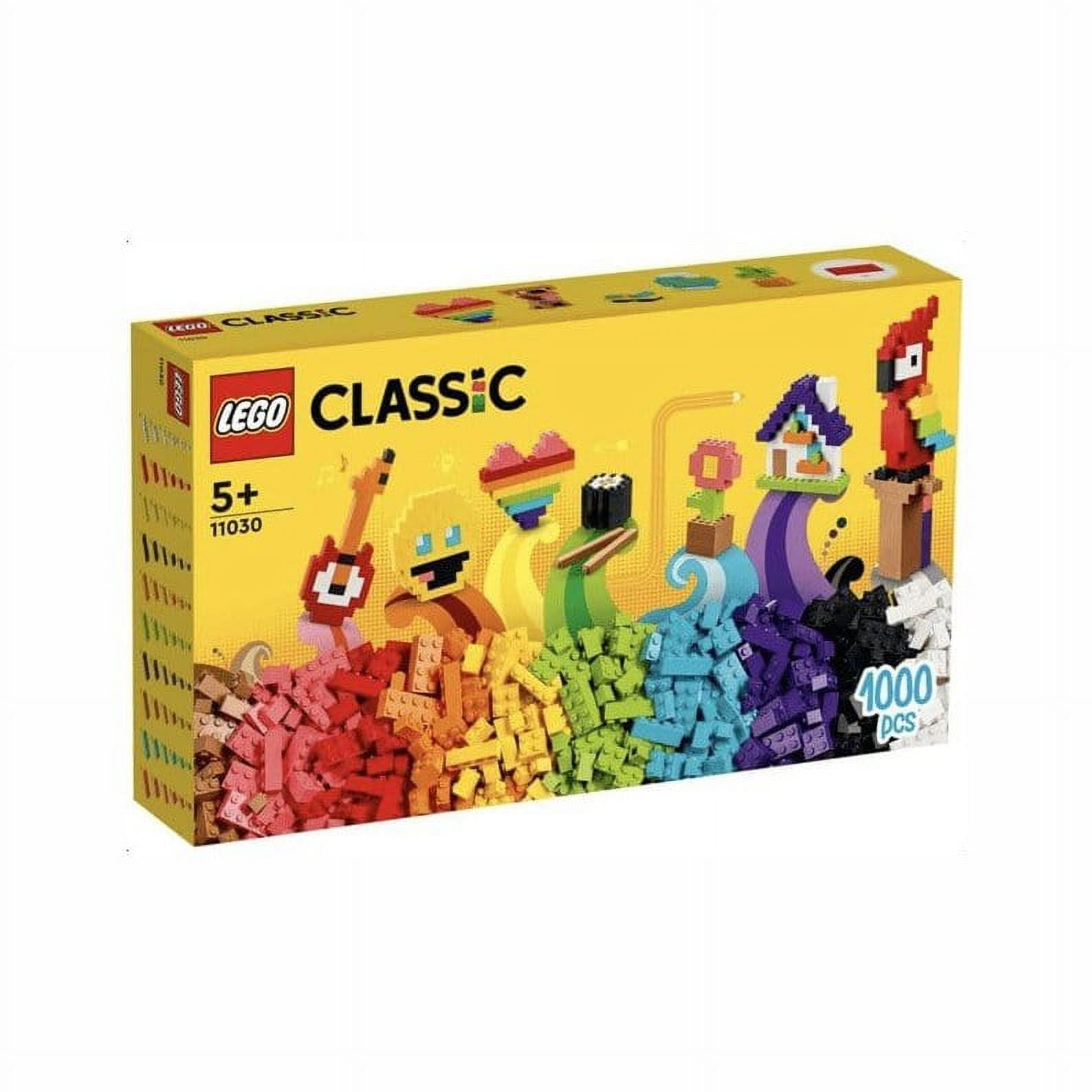 LEGO Classic Creative Brick Box with Toy Wheels and Baseplates 790 Piece Building Set Walmart