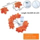 thumbnail image 2 of Clearance! Halloween Decorations! Maple Leaf Light String Halloween Garden Party Room Decoration LED Maple Leaf Light String 6m/40 Lights 3AA Constant Light + Flash (Without Battery) Buy 2 Get 3, 2 of 4