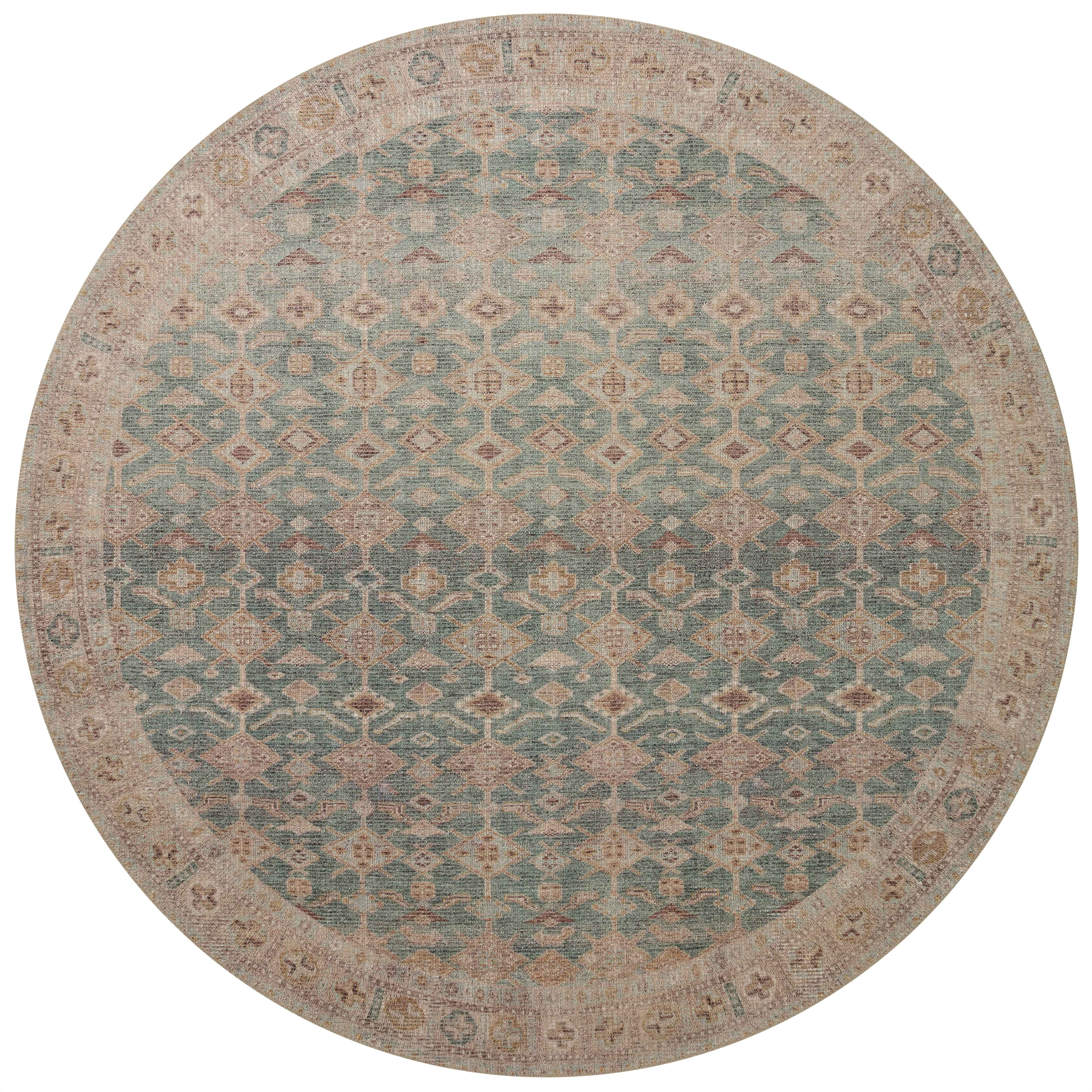 Angela Rose x Loloi Aubrey Aqua / Sand 2'-6" x 7'-6" Runner Rug