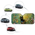thumbnail image 4 of Xoenoiee Cat Daisy Butterfly Pattern Windshield Sun Shade for Car Accessories, Auto Front Window Sunshade Cover Sun Visor Protector Foldable Block UV Rays Keep Vehicle Cool, 4 of 7