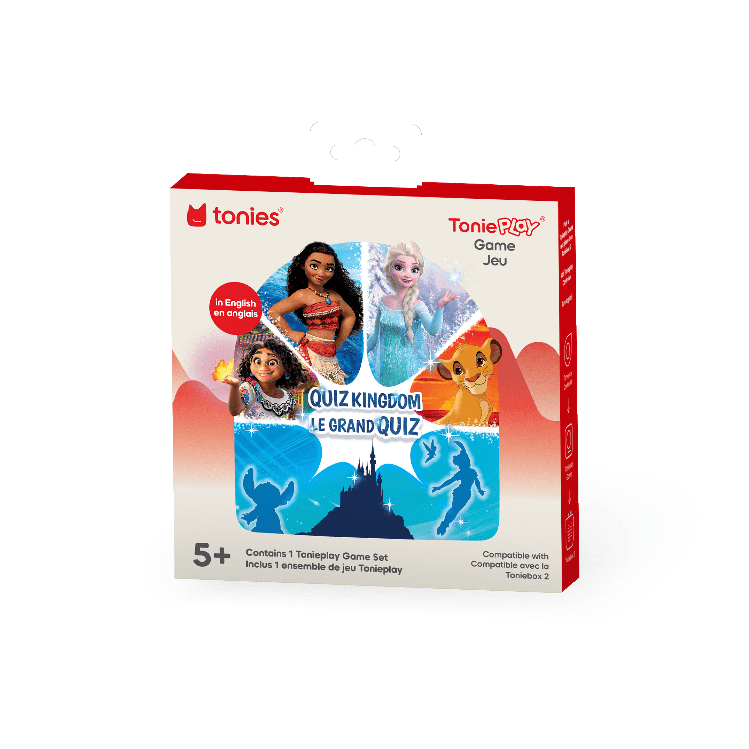 Ensemble de jeu complet La Reine des neiges de Disney pour la Toniebox 2 tonies – Bleu ciel (Anglais)