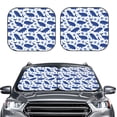 thumbnail image 2 of Balery 2 Piece Whale Car Windshield Sun Shade|Foldable Front Windshield Shade for Car Front Window for Most Sedans SUV Truck-Large, 2 of 7