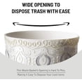 thumbnail image 3 of Popular Bath Monaco Waste Basket, Rose, 9x6x9.5 Inches, 3 of 4