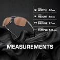 thumbnail image 5 of Oakley OO4124 Gauge 8 Rectangle Shaped Polarized Sunglasses for Men - Includes Official Eyewear Kit - Polished Chrome Frame with Prizm Tungsten Lens, 5 of 5