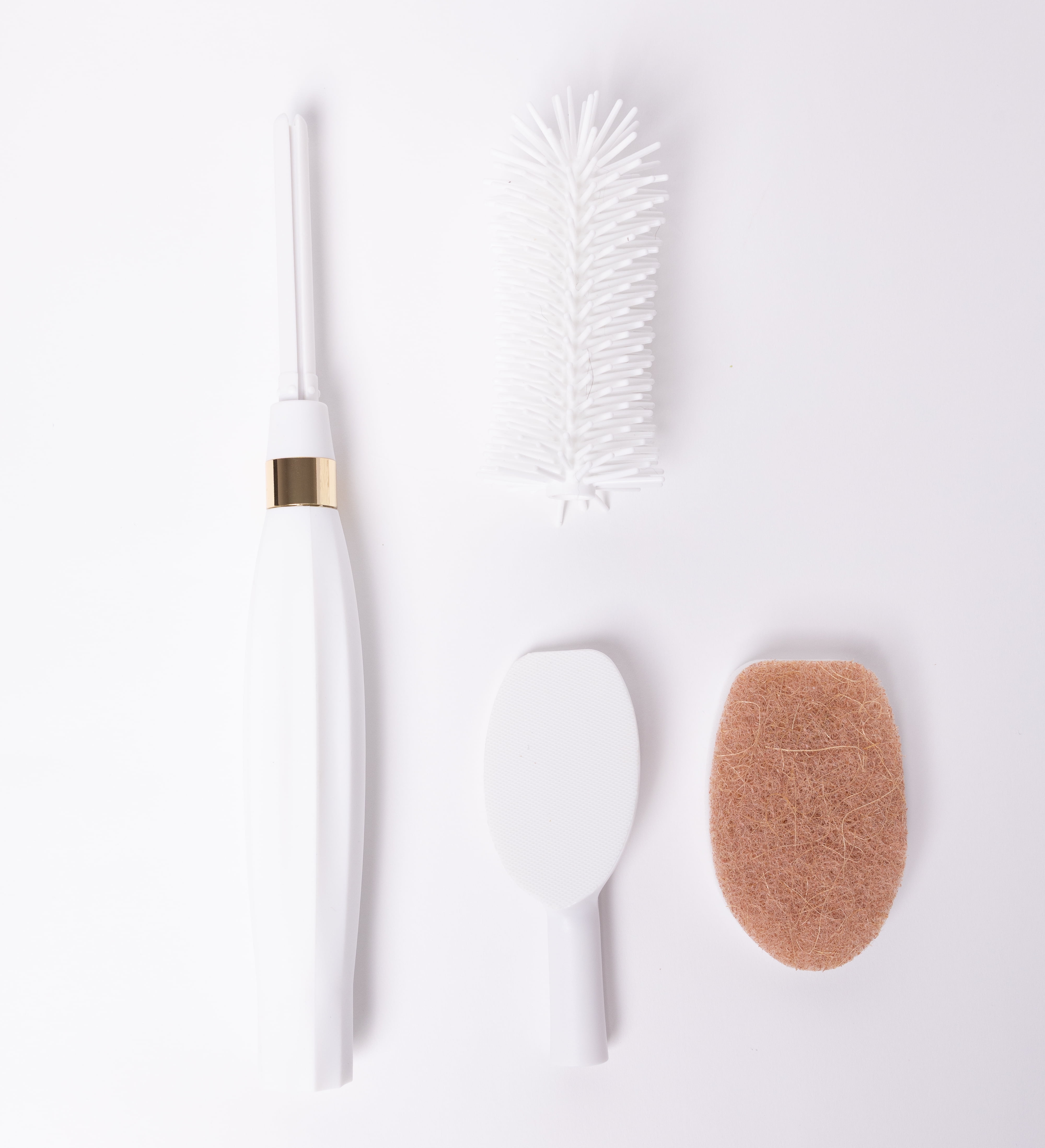 Winnie & Lu Spristle Wand Starter Set – Silicone Handle Bottle Brush & Plastic-Free Sponge, Eco-Friendly