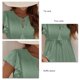 thumbnail image 5 of Blusa informal de verano elegante con cuello en V y manga casquillo con volantes para mujer, 5 of 6