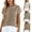 Coffee, variant on POIUYTR Women Summer Striped Tshirts Casual Crewneck Roll Up Short Sleeve Shirts Loose Fit Color Block Tops