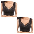 thumbnail image 2 of Sonducket Ropa interior para mujer con espalda de encaje La correa para el hombro ensanchada garantiza la estabilidad y la espalda deportiva sin L 2Conjunto, 2 of 6