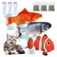 thumbnail image 1 of Juguete para gatos con forma de pez que pica y flota: juguete de peluche eléctrico automático interactivo que se mueve de forma realista y se activa con movimiento - USB con bolsa de hierba gatera -, 1 of 8