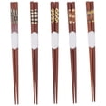 thumbnail image 1 of Palillos de Madera Chinos, Palillos de Sándalo Rojo con Patrón Acanalado, Palillos de Madera Reutilizables para Cocinar y Comer, Regalo, 1 of 4