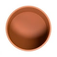 thumbnail image 4 of Fluted Metal Planter Pot With 4-Leg Wood Base - Terracotta Color - 12"H x 10"W, 4 of 4