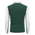 thumbnail image 2 of COOFANDY Men's Sweater Vest V Neck Slim Fit Cable Knitted Sleeveless Pullover Sweater, 2 of 5