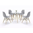 thumbnail image 1 of Mundo In Set Comedor Oslo 4 Sillas Mesa Redonda 80cm Polipropileno Madera Mundo In  KITMESI0053, 1 of 9