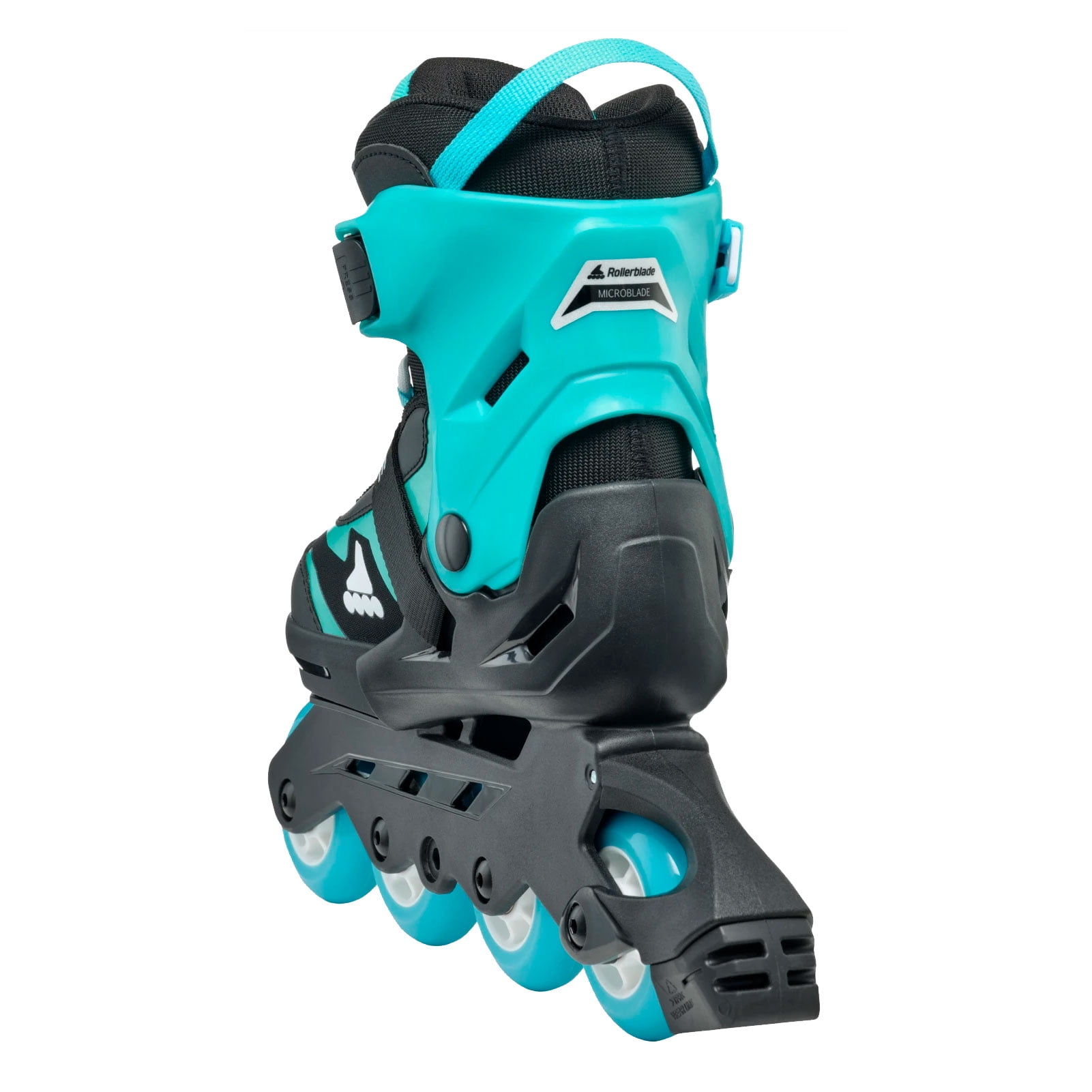 ROLLERBLADE Kids' Microblade Skates, Color: Black/Light Blue, Size: 11J-1