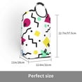 thumbnail image 3 of Waterproof Collapsible Laundry Hamper, Simple Geometric Line Art Aluminum Handle Laundry Bag Storage Basket, 50L, 3 of 6