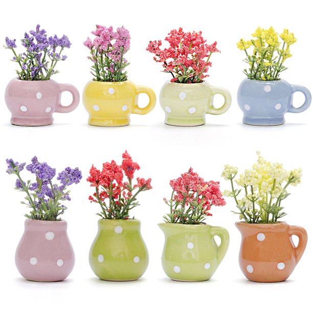 Mini Magnets Creative Decorativo Vase Cerámica 3D Simulación Tridimensional S (B)