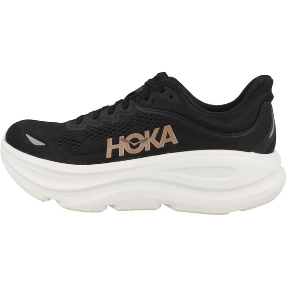 Hoka Bondi 9 Black/Rose Gold Women's Running Shoes
