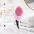 thumbnail image 3 of USB Rechargeable Sonic Silicone Facial Cleansing Device, Waterproof Electric Face Cleaner with Skin Import Function, Ultrasonic Pore Deep Cleanser & Facial Massager, 3 of 5