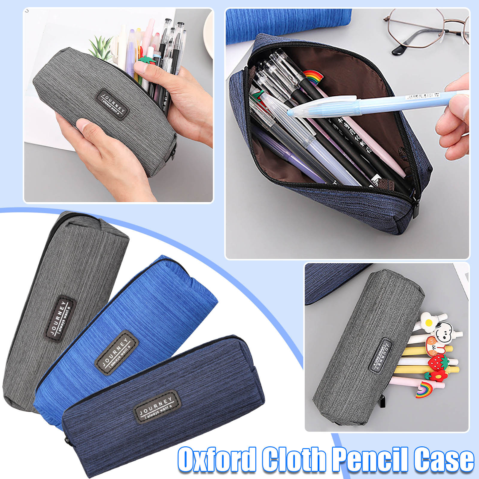 Clearance！Pencil Case Pen Pencil Bag Pencil Box Stationery Pencil  Pouch,Large Capacity Pencil Case Minimalist Pen Pencil Pouch Stationery Bag  For